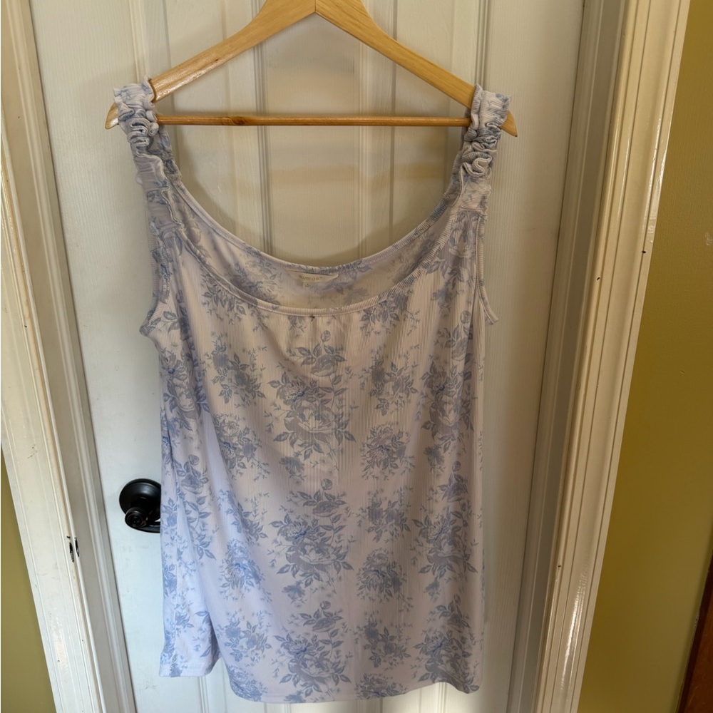 Shabby Chic Blue Floral Nightgown
